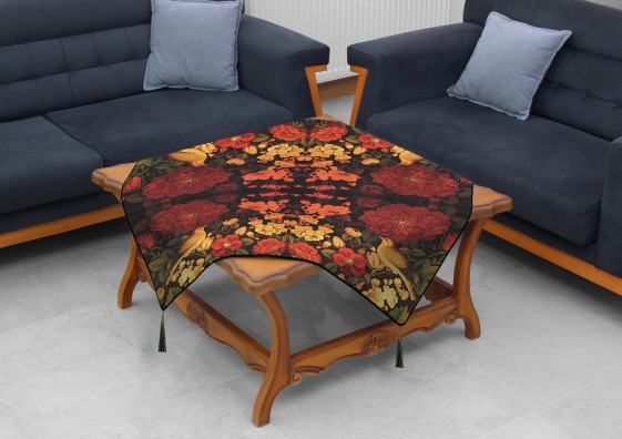 رومیزی مربع طرح نغمه