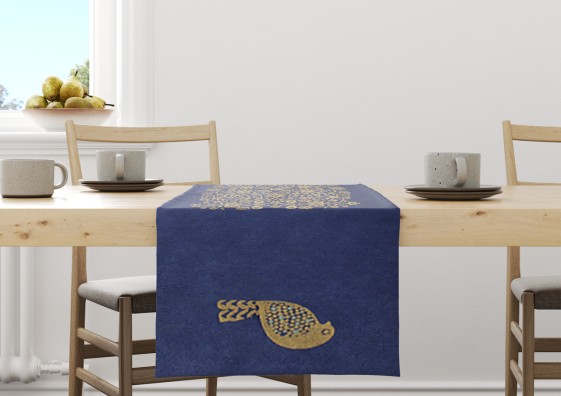 رانر کوتاه طرح گل و مرغ 