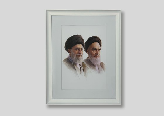 قاب پرتره امام و رهبر شهید