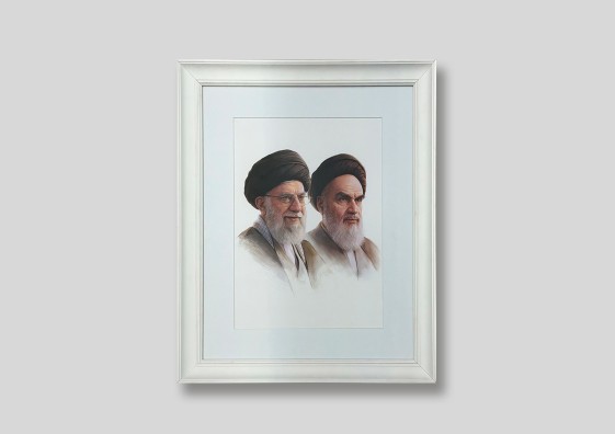 قاب پرتره امام و رهبر شهید